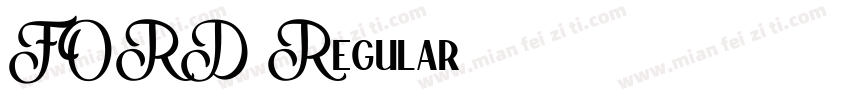 FORD Regular字体转换